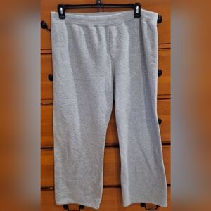 Hanes Women's Light Gray Wide Leg Pants